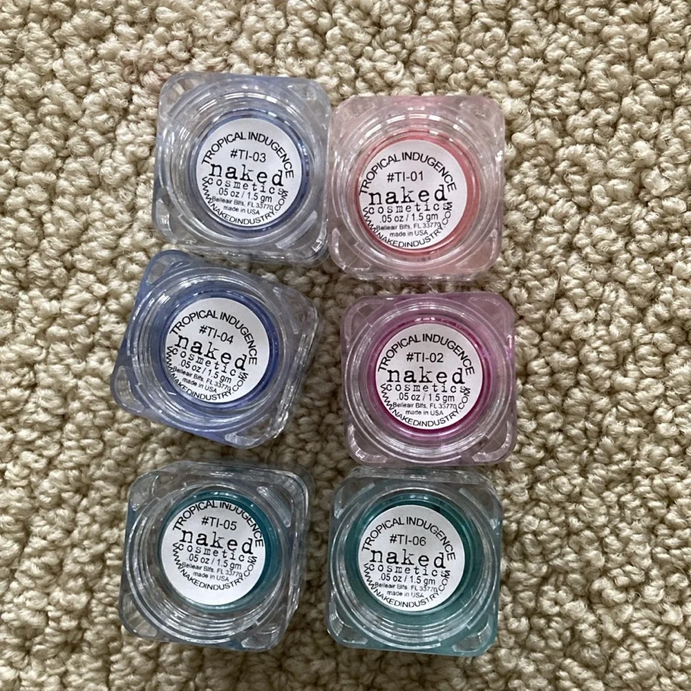 Naked Cosmetics Tropical Indulgence Collection of 6 Loose Eyeshadow Mica Pigment